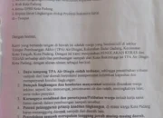 Warga Koto Tangah menolak sampah dari luar kota Padang, Petisi akan di layangkan oleh masyarakat