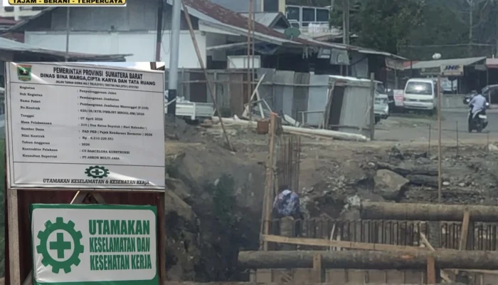 Pengawasan BMCKTR Sumbar Disorot, Pekerja Proyek Jembatan Manunggal Diduga Tak Gunakan APD