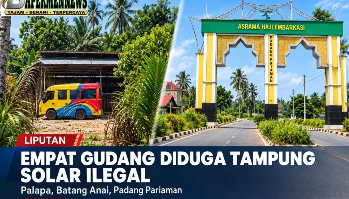 Diduga Jadi Penampungan Solar Ilegal, Empat Gudang di Palapa Padang Pariaman Disorot