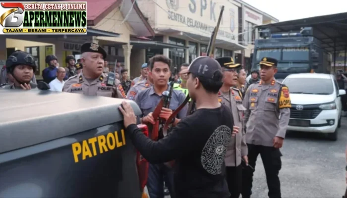 Delapan Terduga Pelaku Penyerangan dan Penembakan Mako Polres Merangin Ditangkap, Lima Senjata Api Rakitan Disita